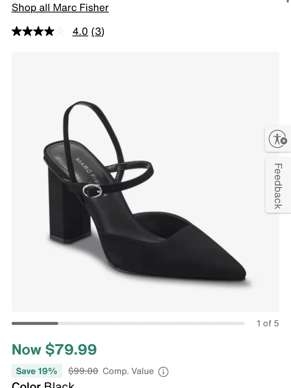 Marc Fisher chic black
